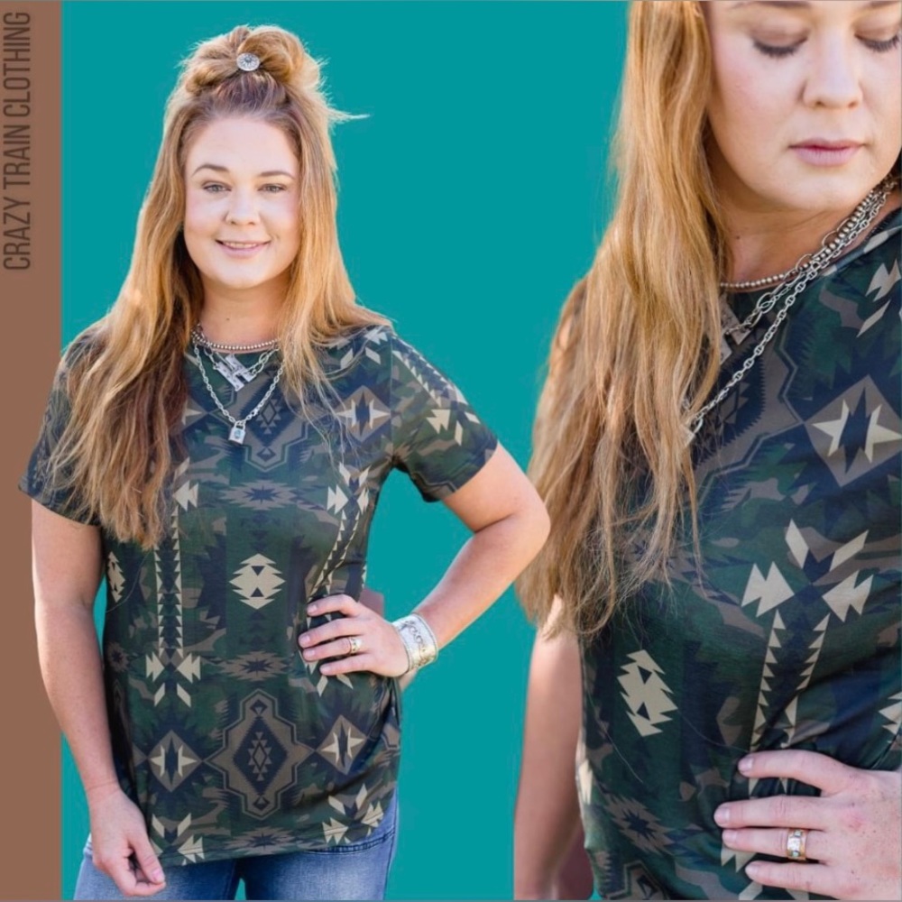 Crazy Train Girl Yas Camo Tee